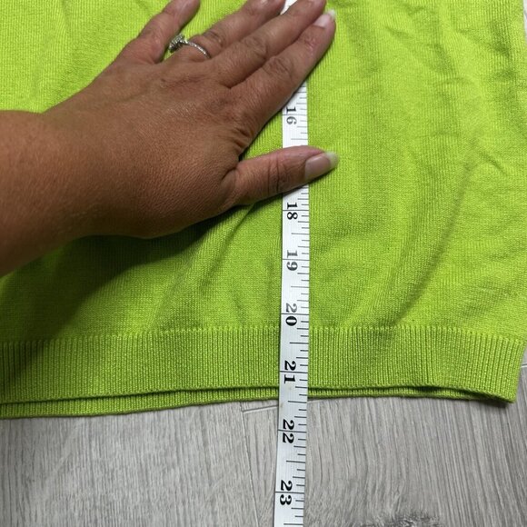 Design Options Philip Jane Gordon Sweater Medium Floral Collar Short Sleeve - Picture 9 of 10